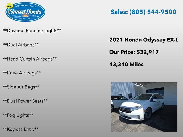 Used 2021 Honda Odyssey EX-L image 7