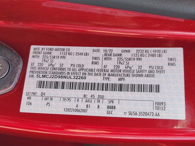 Certified 2022 Lincoln Corsair Reserve w/ Elements Package image 15