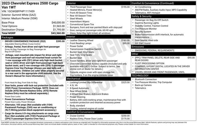 Used 2023 Chevrolet Express 2500 Work Van w/ Driver Convenience Package video 2