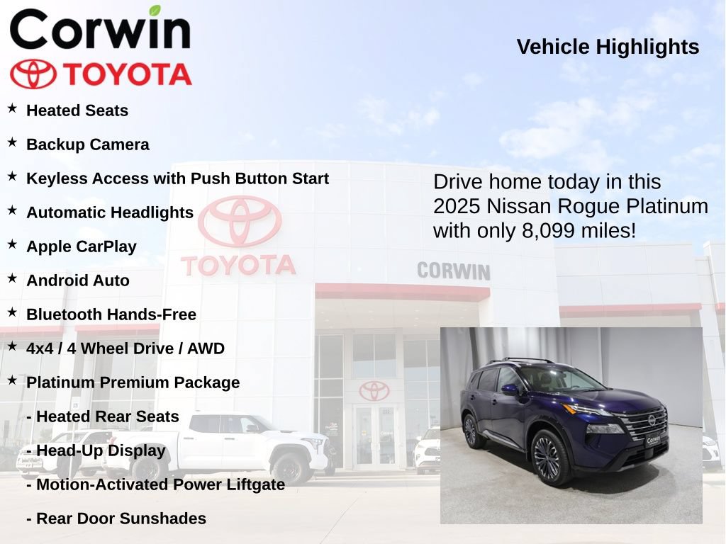 Used 2025 Nissan Rogue Platinum w/ Platinum Premium Package AWD/4WD image 7