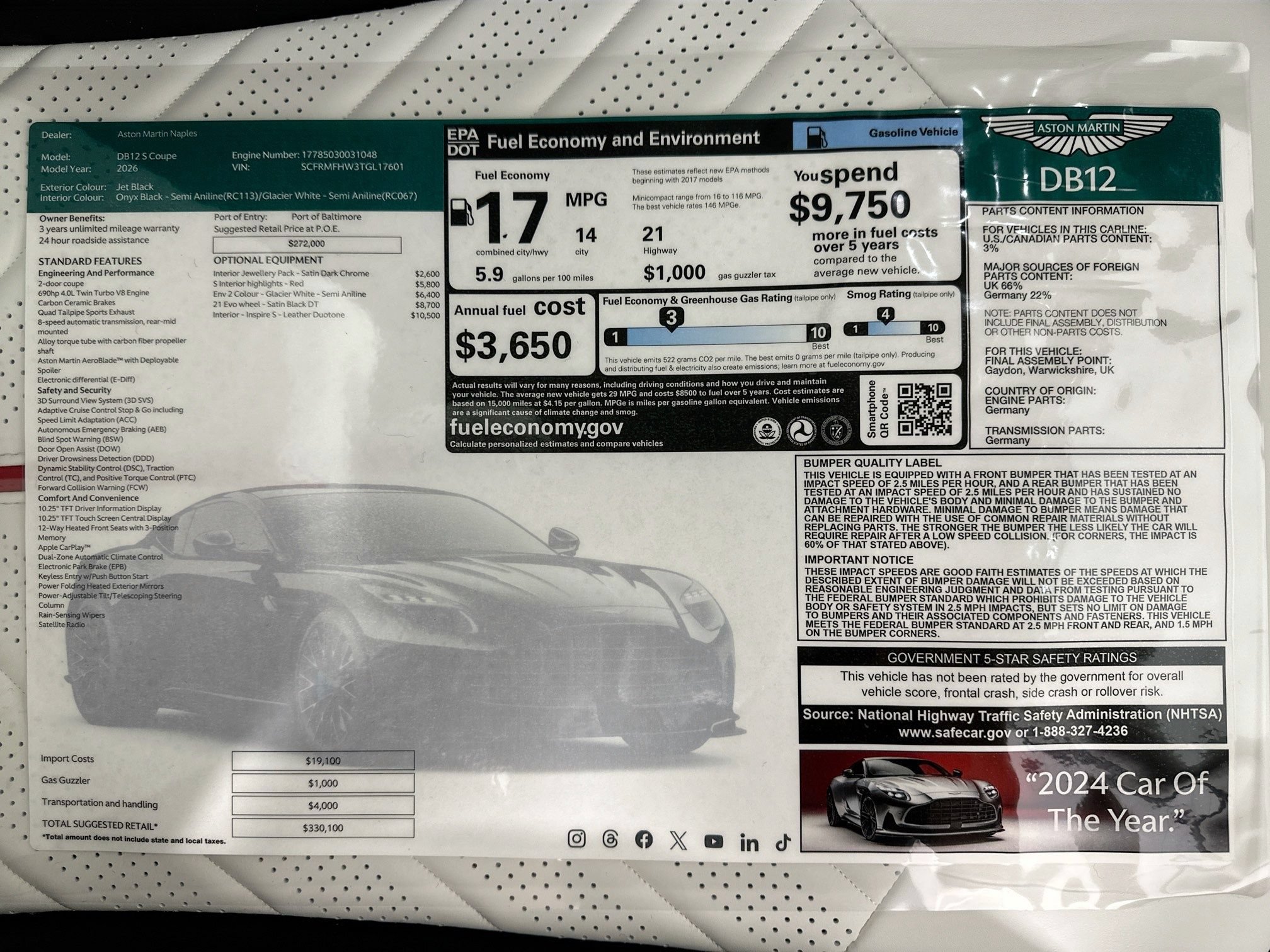 New 2026 Aston Martin DB12 Coupe RWD image 27