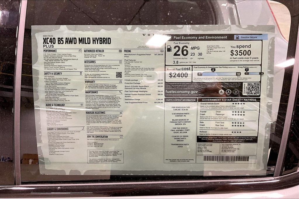 New 2026 Volvo XC40 B5 Plus w/ Climate Package AWD/4WD image 14