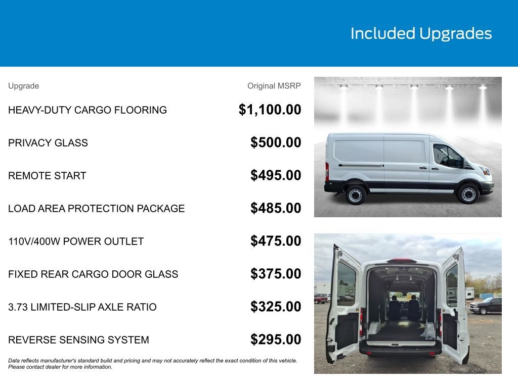New 2025 Ford Transit 250 148 Medium Roof w/ Load Area Protection Package RWD image 3