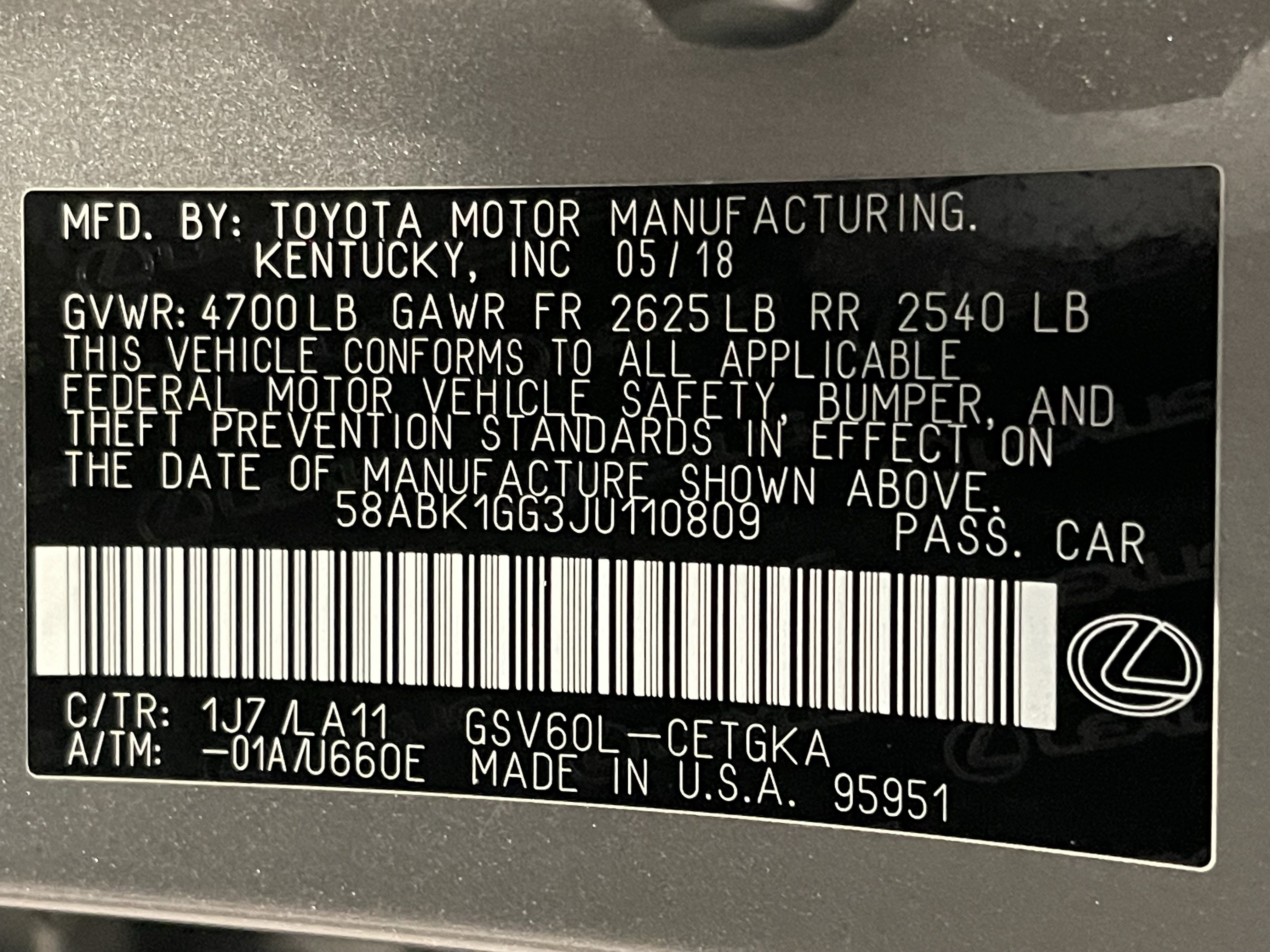 Used 2018 Lexus ES 350 w/ Premier Package FWD image 25