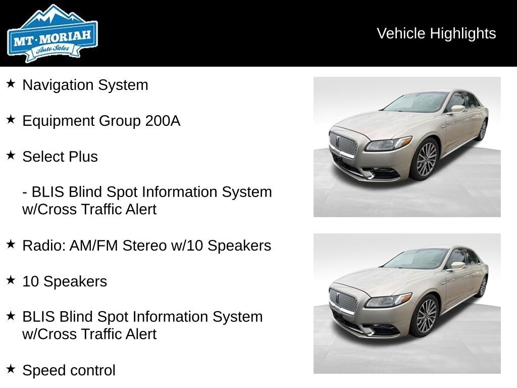 Used 2017 Lincoln Continental Select FWD image 4