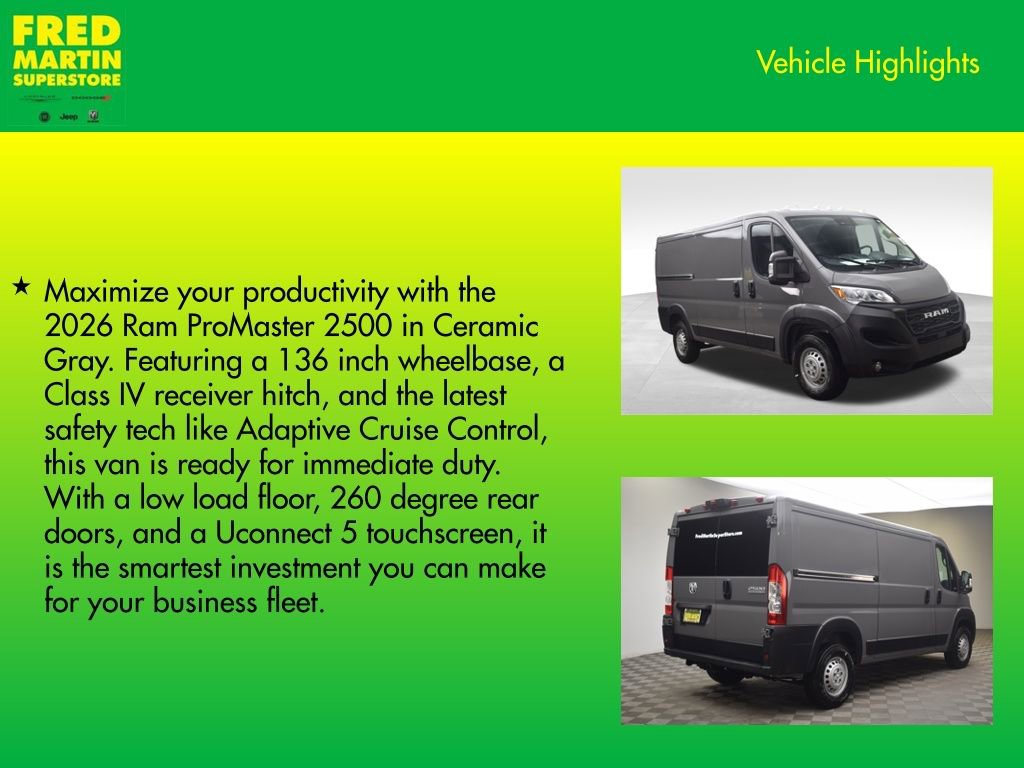 New 2026 RAM ProMaster 2500 w/ Convenience Group image 8