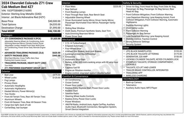 Used 2024 Chevrolet Colorado Z71 w/ Z71 Convenience Package 2 image 2