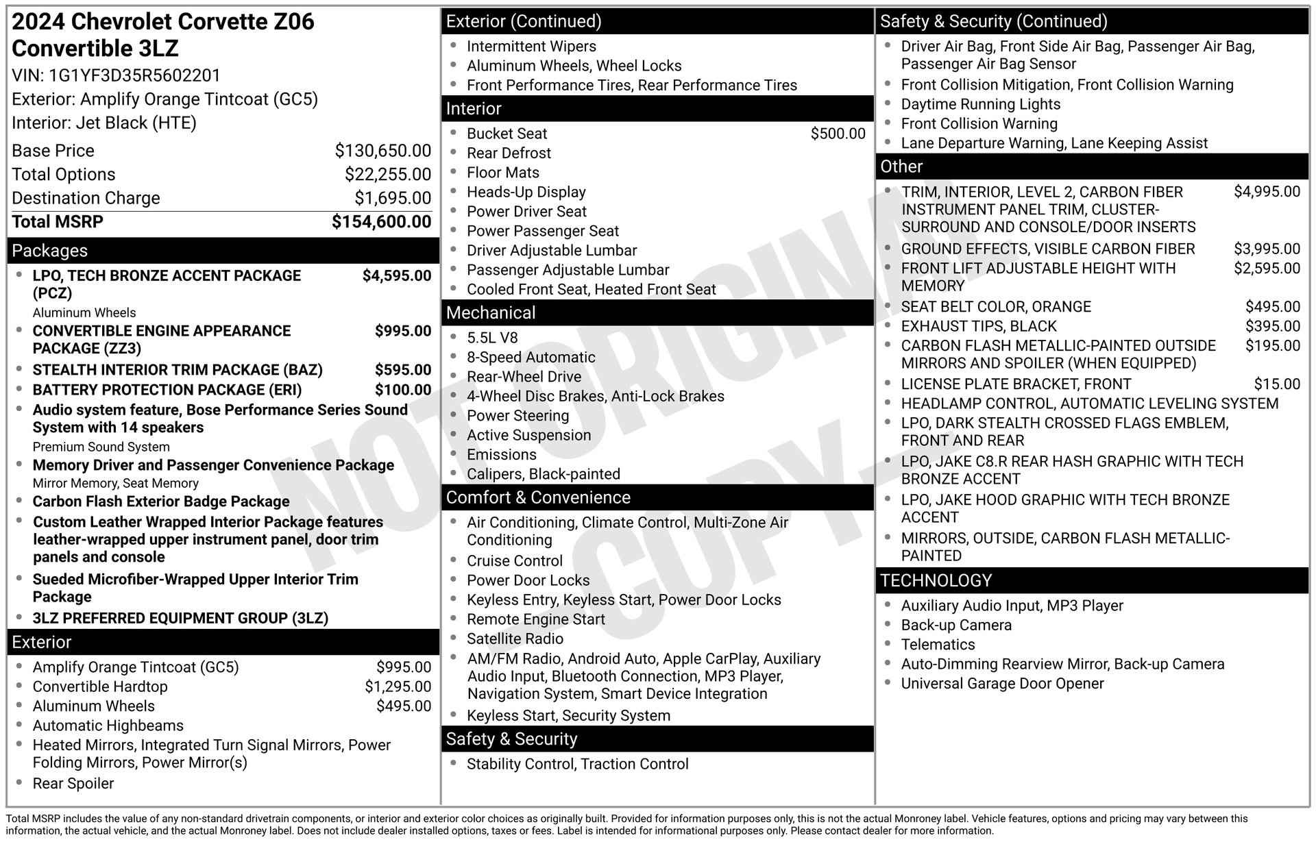 Used 2024 Chevrolet Corvette Z06 image 3