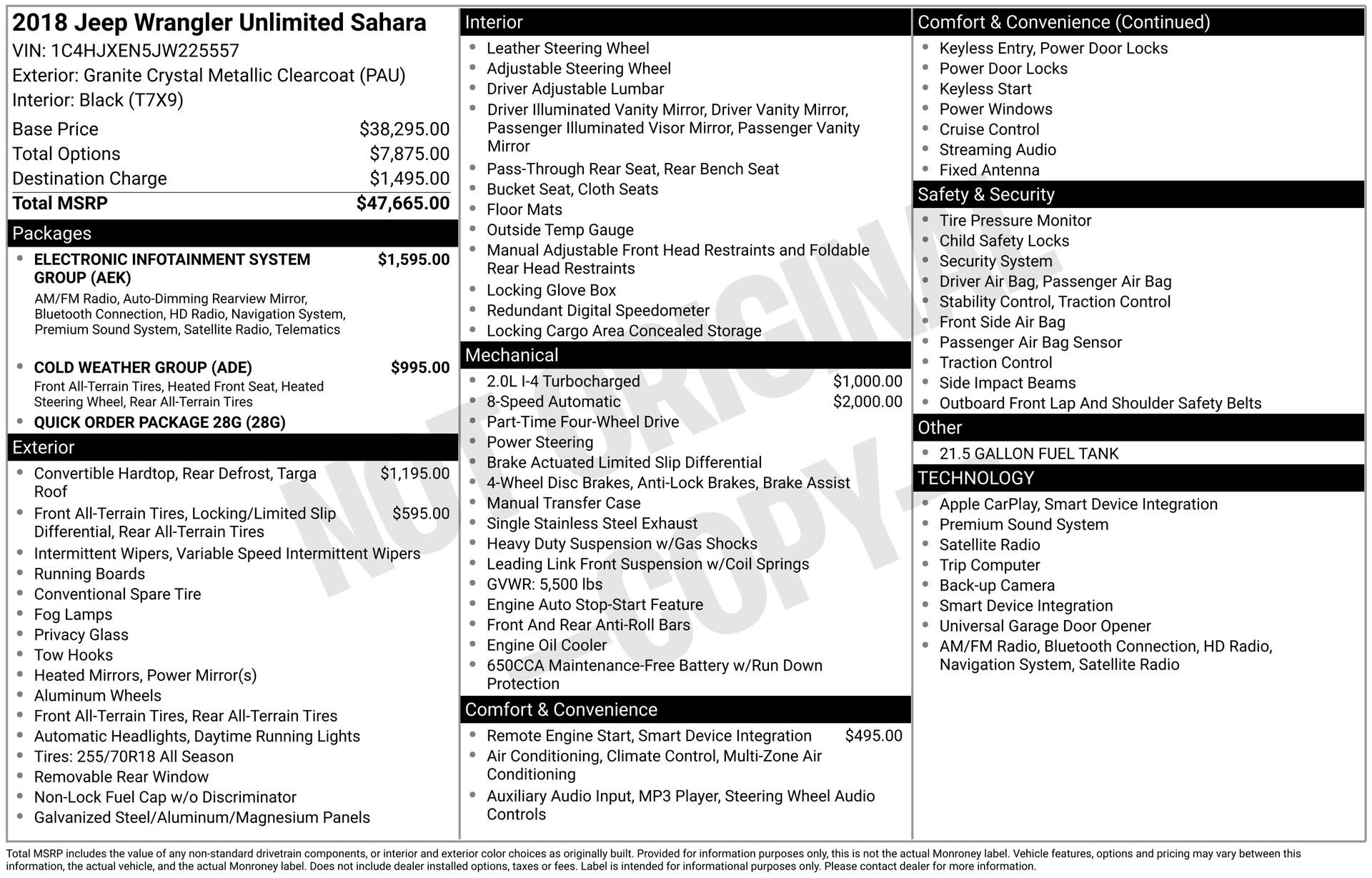 Used 2018 Jeep Wrangler Unlimited Sahara image 5