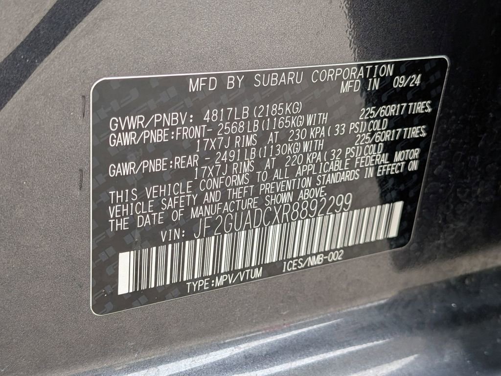 Used 2024 Subaru Crosstrek 2.0i Premium image 36