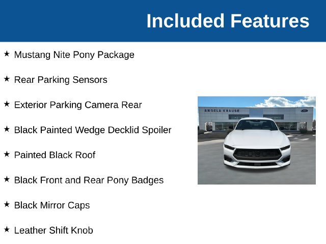 New 2026 Ford Mustang Coupe w/ Mustang Nite Pony Package RWD image 4