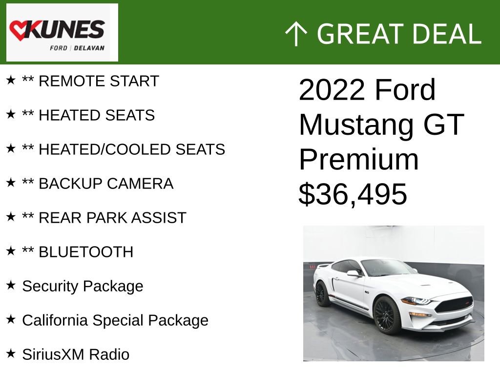 Used 2022 Ford Mustang GT Premium w/ California Special Package image 2