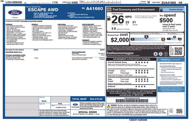Used 2025 Ford Escape ST-Line Select AWD/4WD image 25