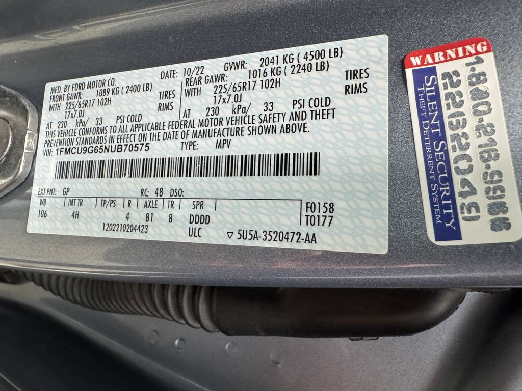 Used 2022 Ford Escape SE AWD/4WD image 27