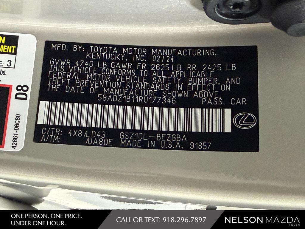 Used 2024 Lexus ES 350 w/ Premium Package FWD image 51