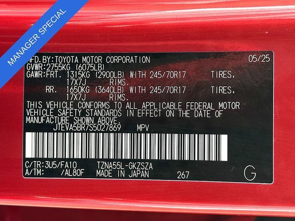 Certified 2025 Toyota 4Runner SR5 AWD/4WD image 33