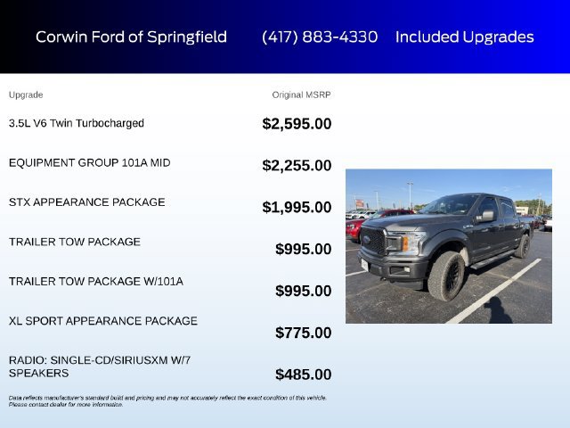 Used 2018 Ford F150 XL w/ Equipment Group 101A Mid AWD/4WD image 6
