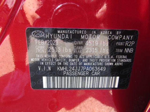 Used 2023 Hyundai Sonata Blue image 54