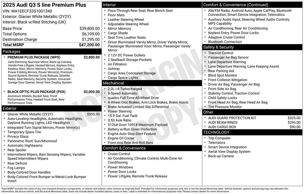 Certified 2025 Audi Q3 2.0T Premium Plus w/ Premium Plus Package AWD/4WD image 30