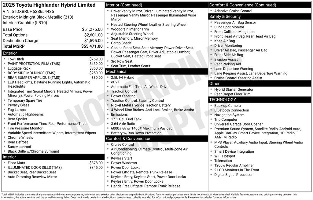 Certified 2025 Toyota Highlander Limited AWD/4WD image 12