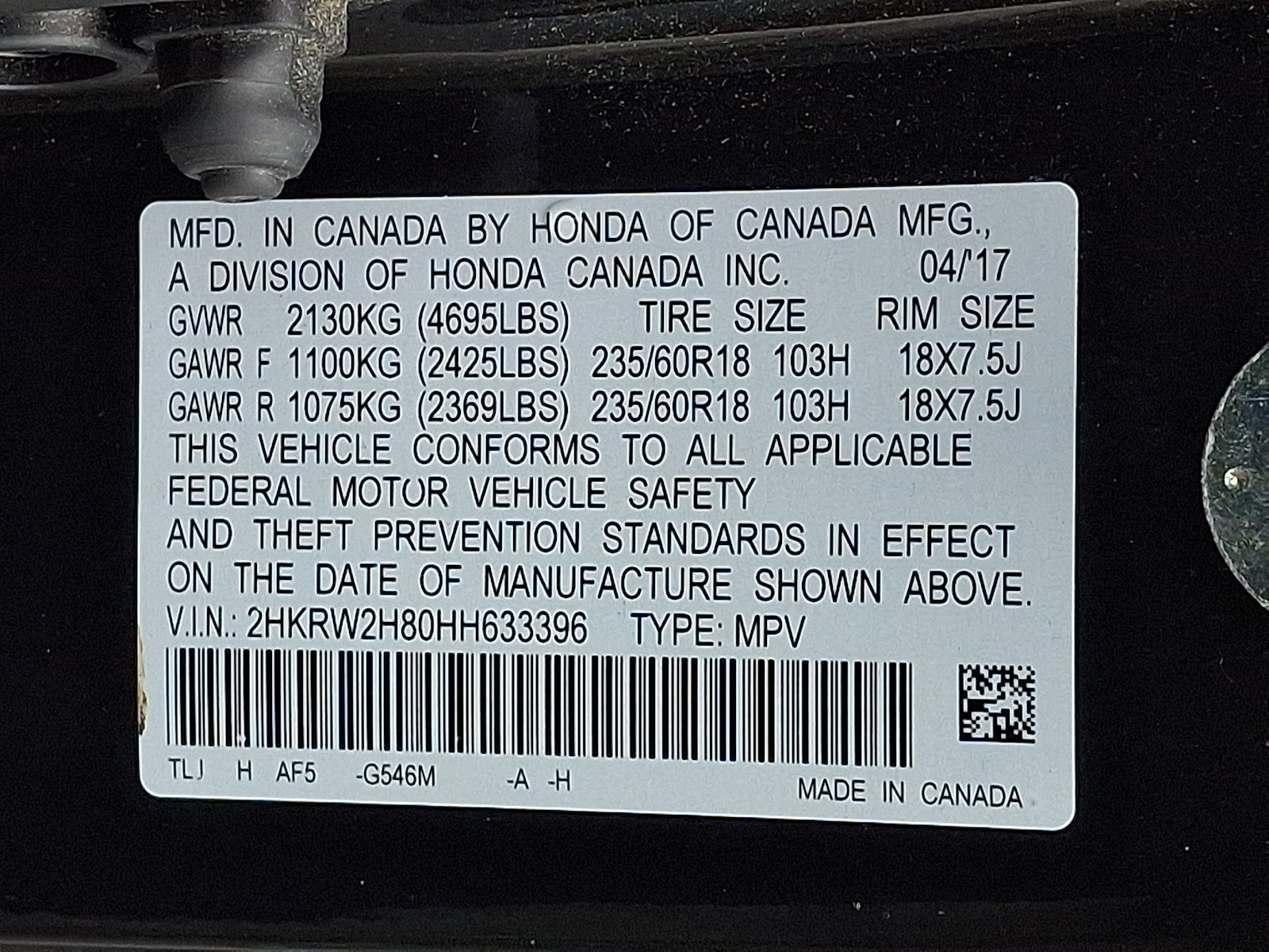 Certified 2017 Honda CR-V EX-L image 30