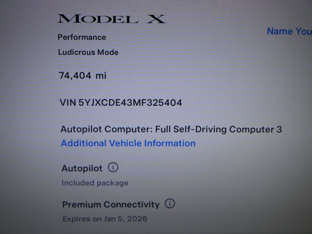 Used 2021 Tesla Model X Performance image 19
