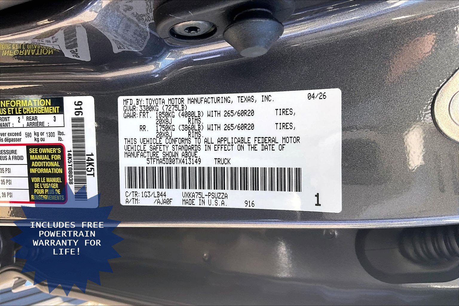 New 2026 Toyota Tundra 1794 Edition AWD/4WD image 17