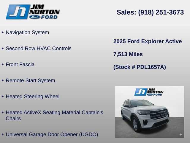 Used 2025 Ford Explorer Active w/ Active Comfort Package RWD image 14