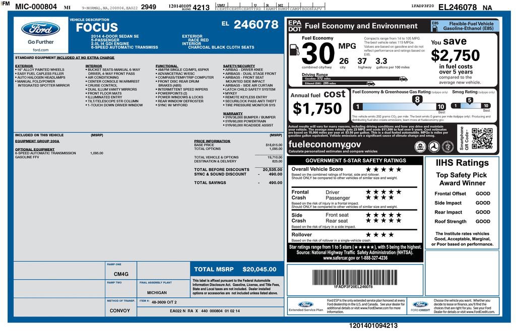 Used 2014 Ford Focus SE FWD image 24