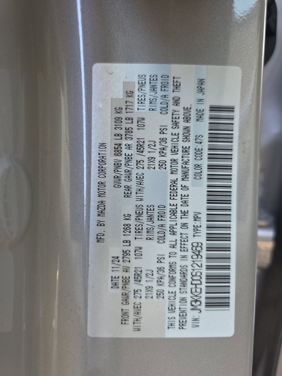 Certified 2025 MAZDA CX-90 3.3 Turbo w/ Premium Plus Pkg image 21