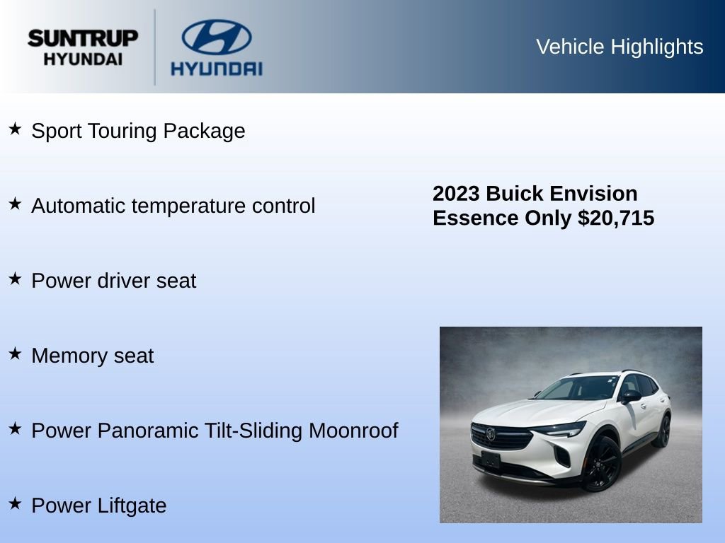 Used 2023 Buick Envision Essence w/ Sport Touring Package image 8