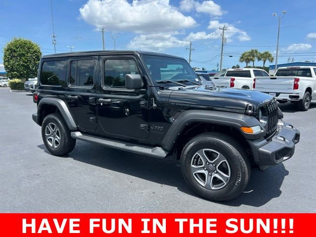 Used 2022 Jeep Wrangler Unlimited Sport w/ Sun And Sound Package AWD/4WD image 1