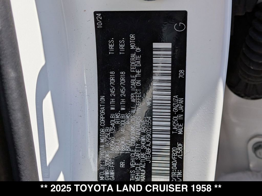 Used 2025 Toyota Land Cruiser 1958 AWD/4WD image 27