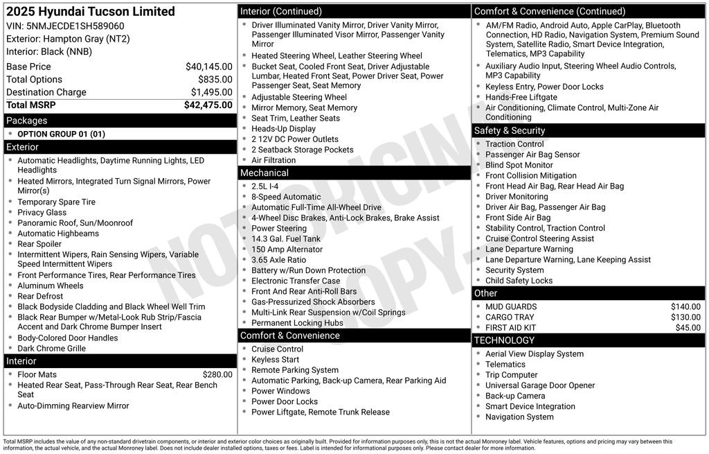 New 2025 Hyundai Tucson Limited image 5