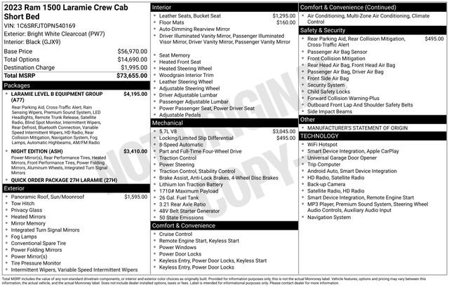 Used 2023 RAM 1500 Laramie AWD/4WD image 10