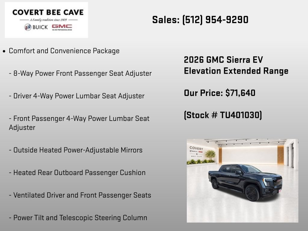 New 2026 GMC Sierra EV Elevation w/ Premium Package AWD/4WD image 26