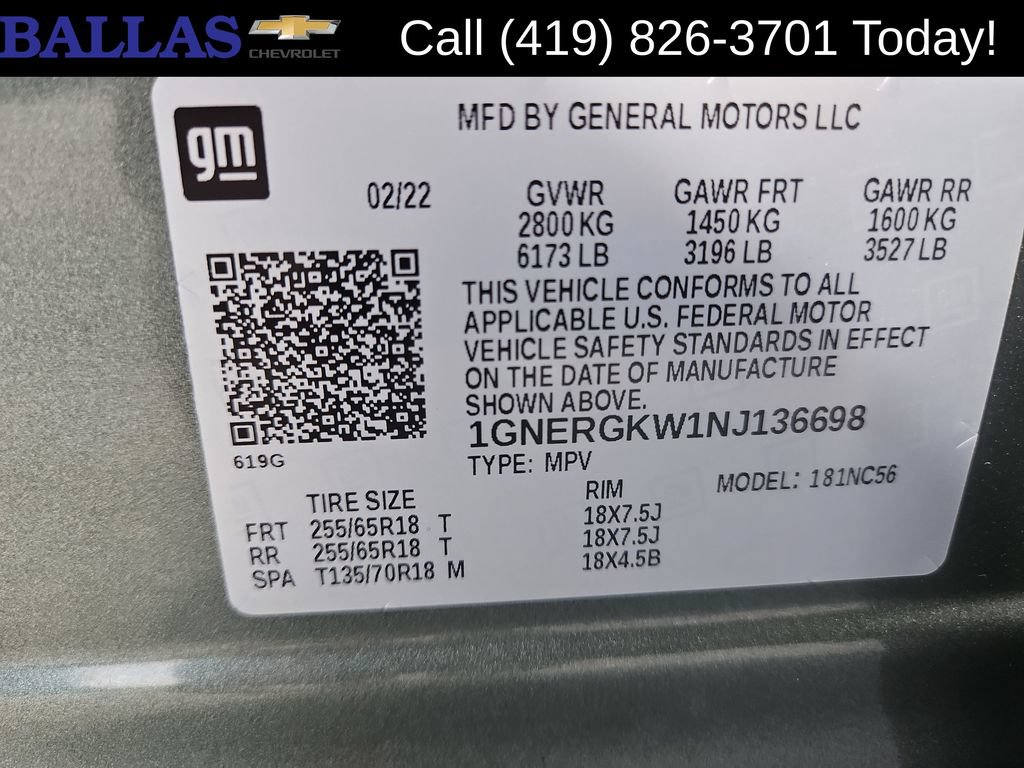 Certified 2022 Chevrolet Traverse LT FWD image 3