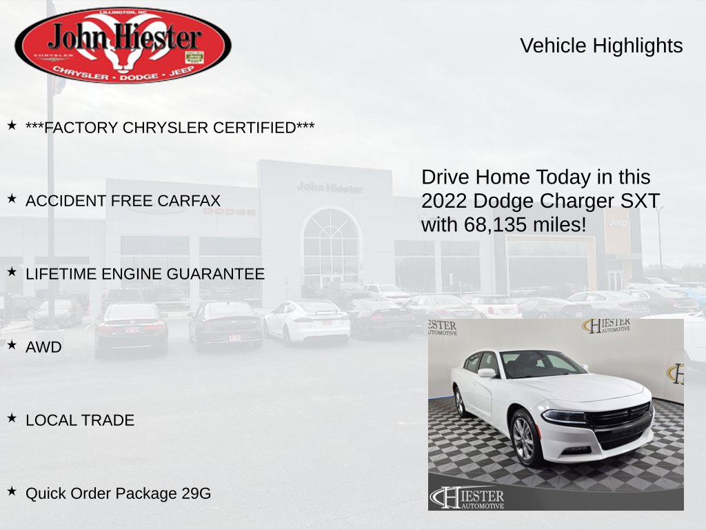 Certified 2022 Dodge Charger SXT AWD/4WD image 5