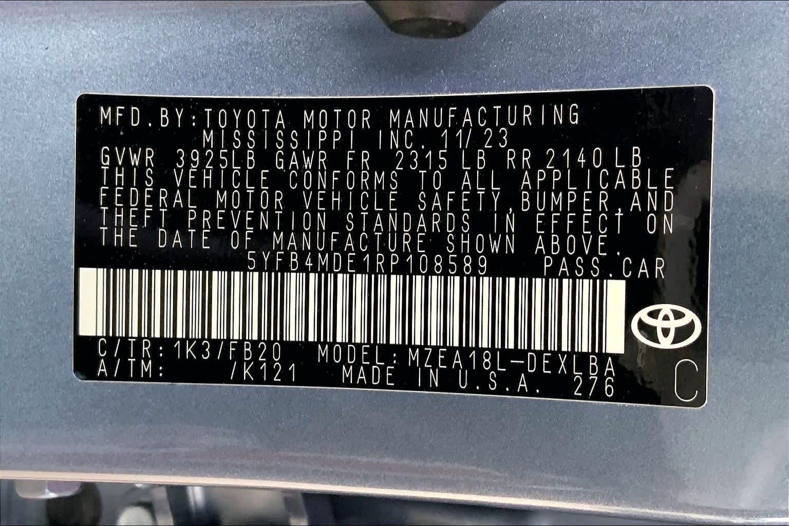 Used 2024 Toyota Corolla LE FWD image 34