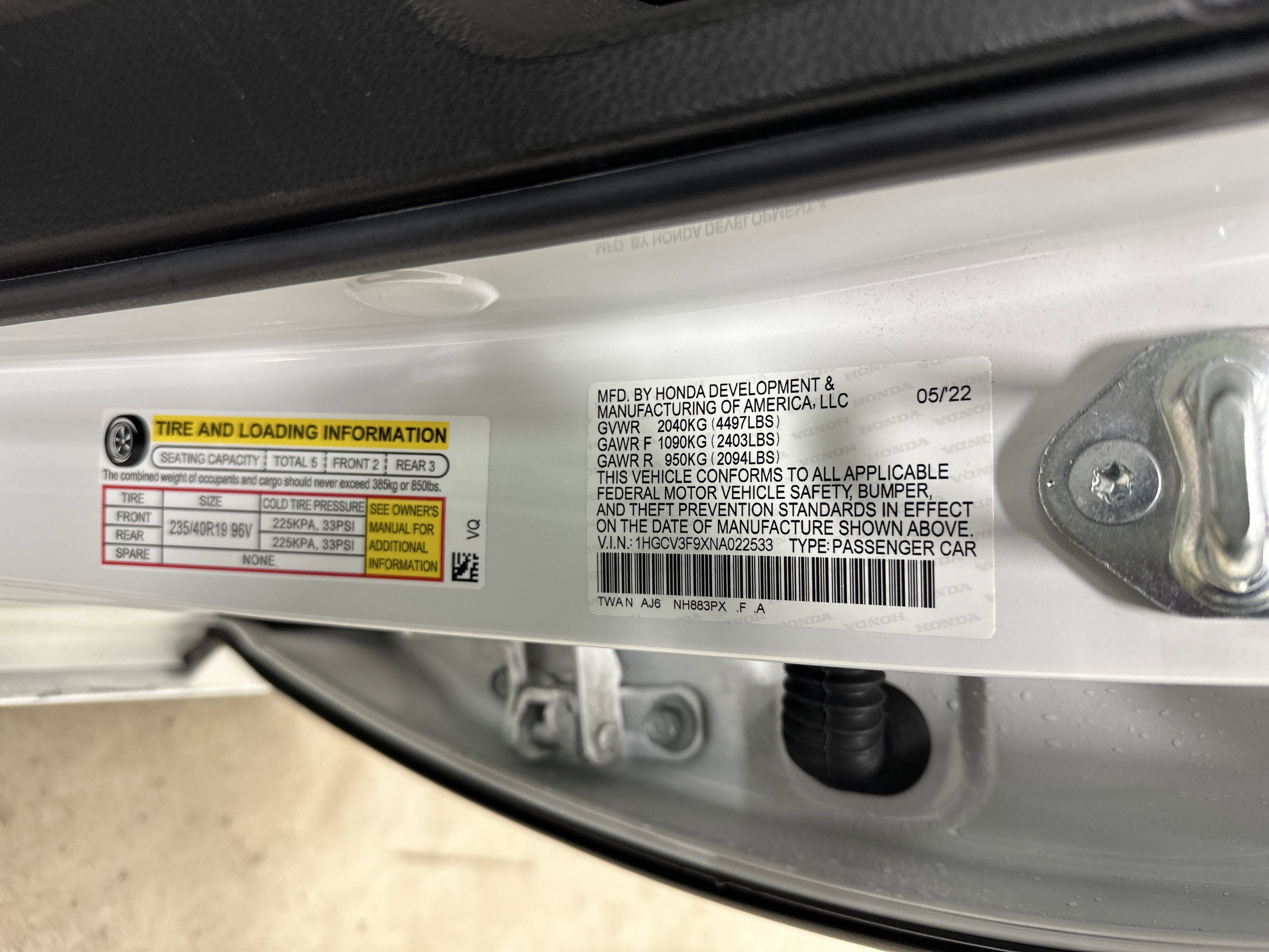 Used 2022 Honda Accord Touring image 35