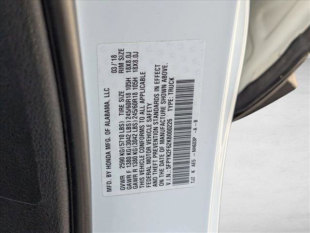 Used 2019 Honda Ridgeline RTL-T image 26