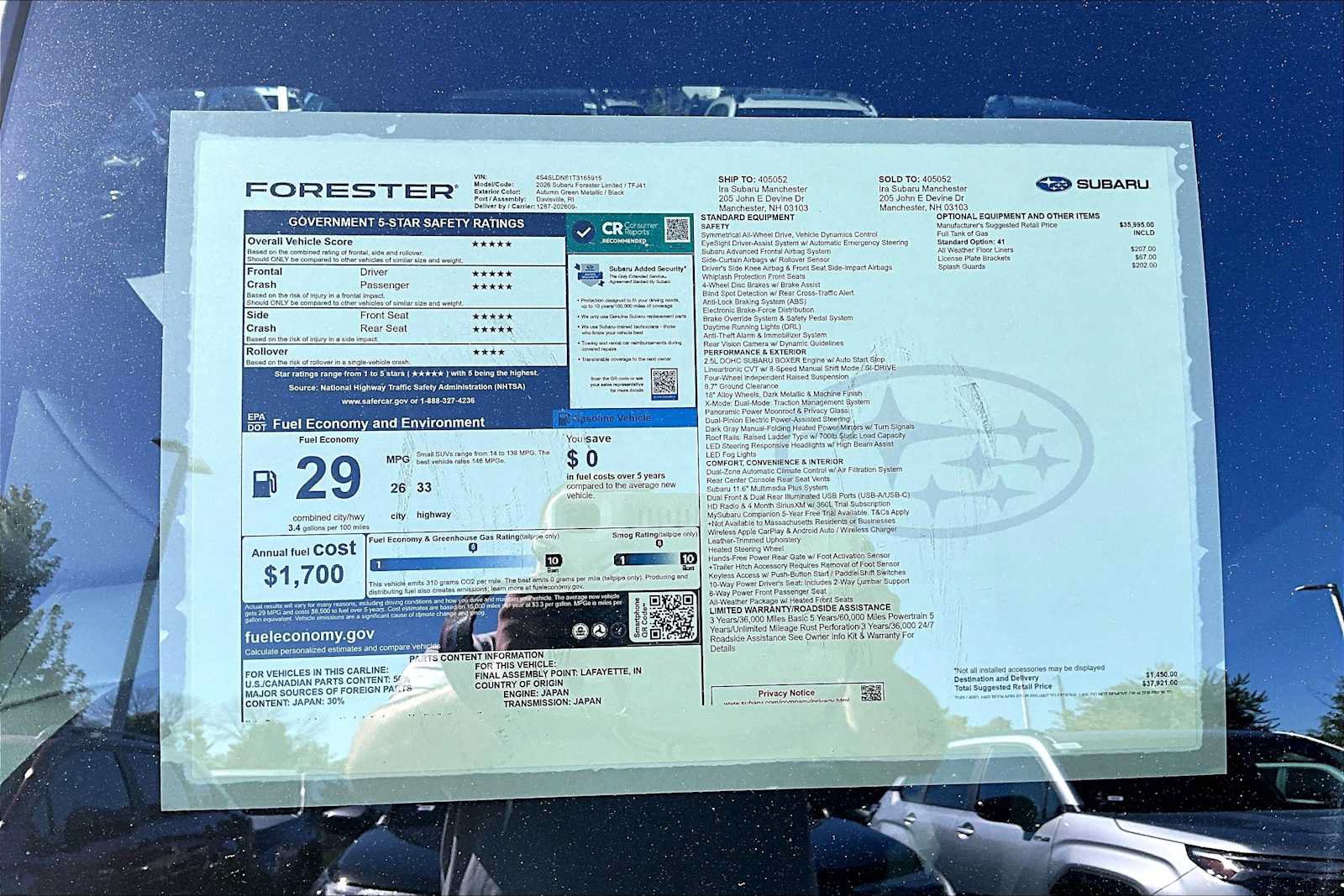 New 2026 Subaru Forester Limited AWD/4WD image 19