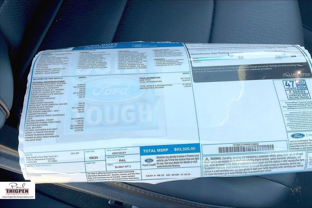 New 2025 Ford F350 Lariat w/ Lariat Ultimate Package image 14