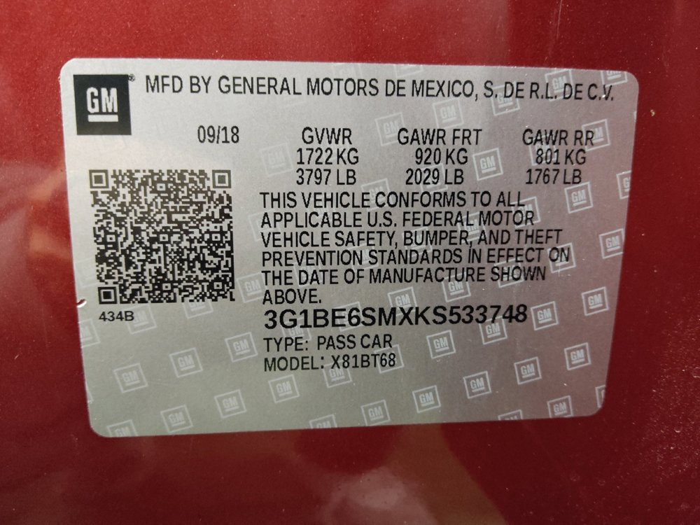 Used 2019 Chevrolet Cruze LT image 33