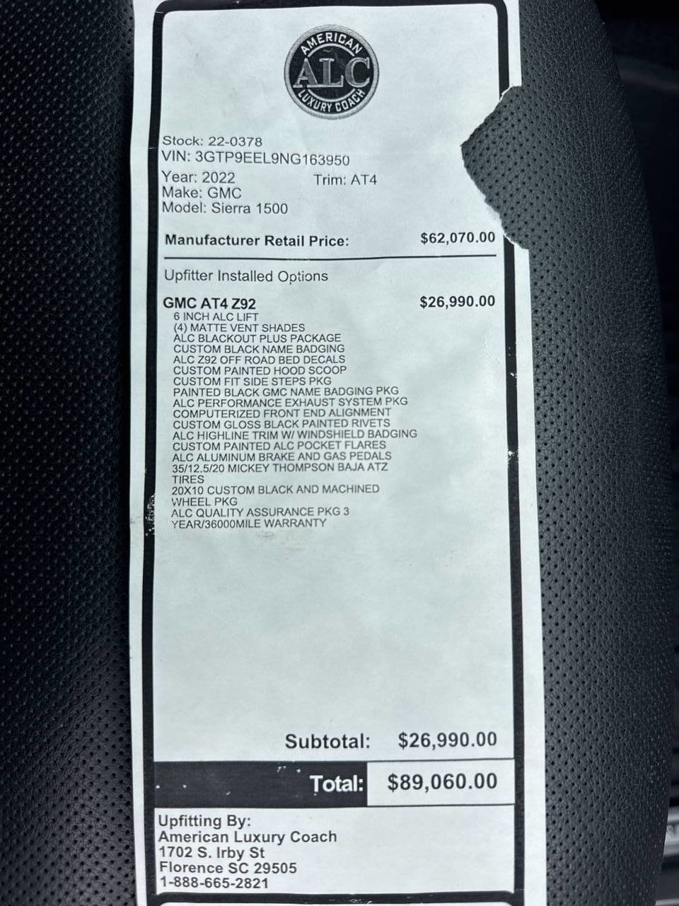 Used 2022 GMC Sierra 1500 AT4 w/ AT4 Preferred Package image 3