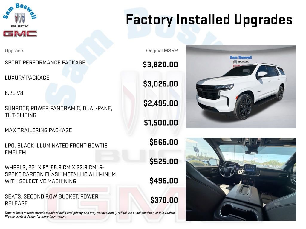 Certified 2023 Chevrolet Tahoe RST w/ Sport Performance Package AWD/4WD image 3