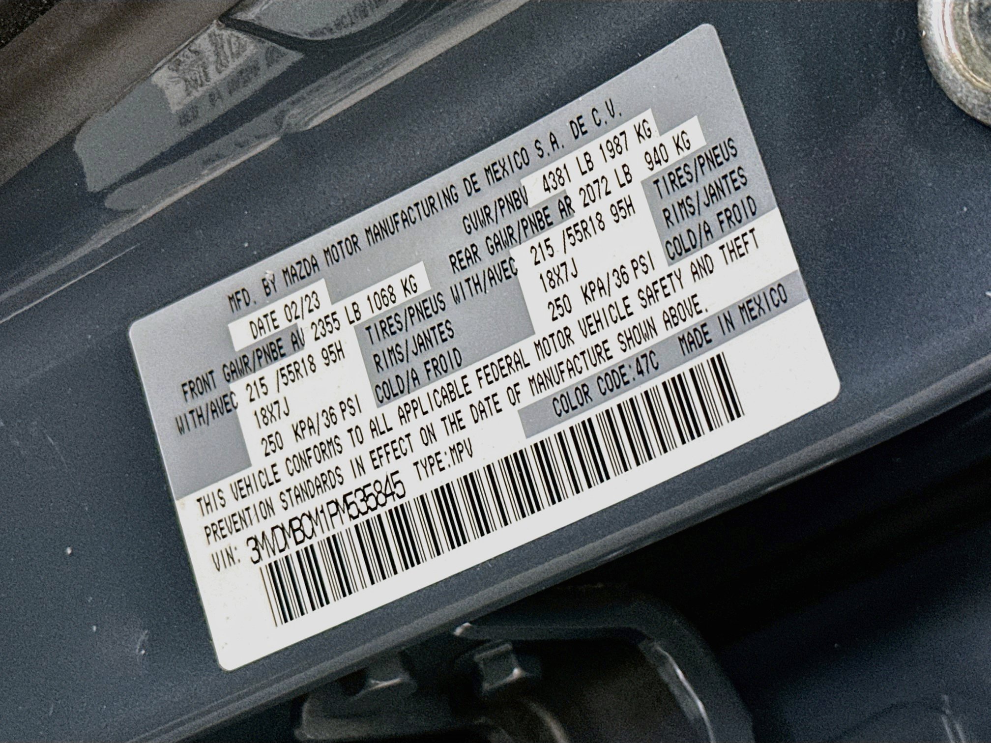 Used 2023 MAZDA CX-30 AWD 2.5 S w/ Preferred Package image 12