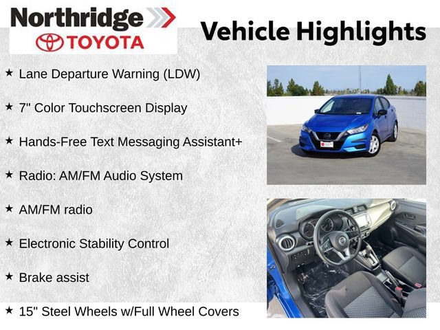 Used 2021 Nissan Versa S FWD image 2