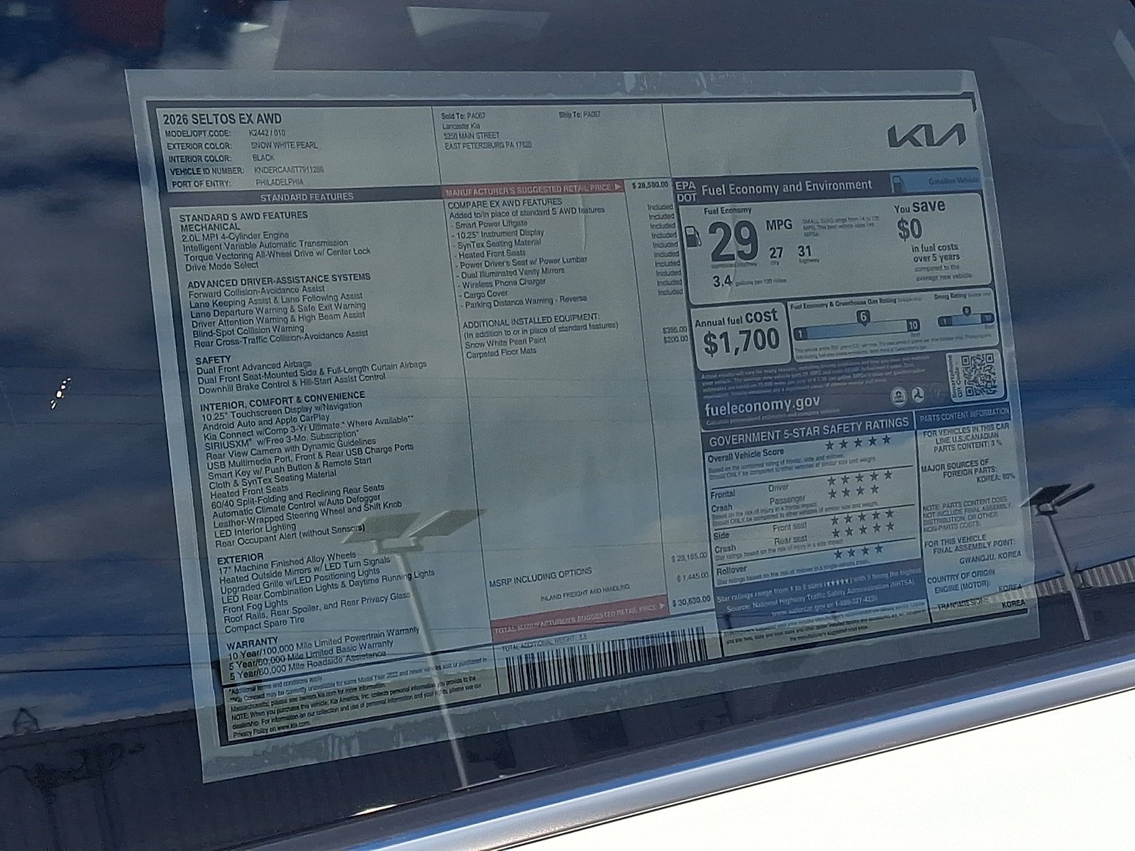 New 2026 Kia Seltos EX AWD/4WD image 20