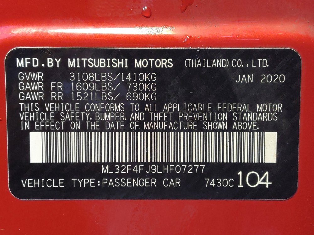 Used 2020 Mitsubishi Mirage G4 LE FWD image 33